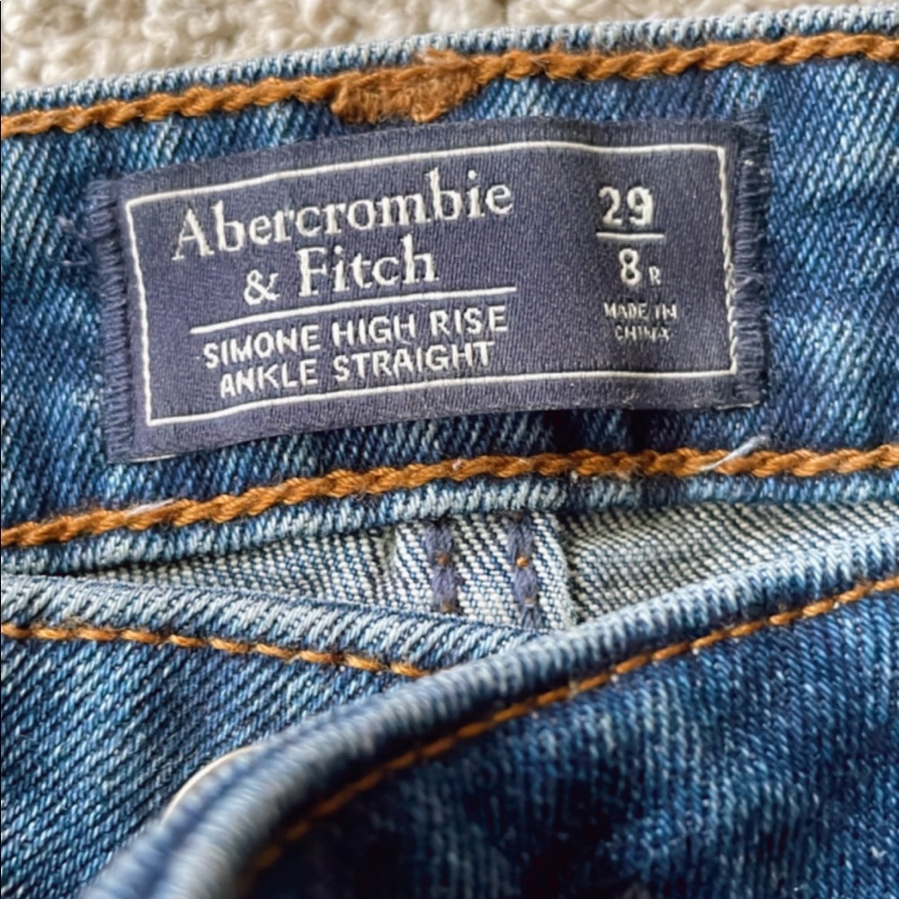 •Sold on Mercari•Abercrombie Simone High Rise Ankle Jeans 29 - Picture 5 of 7